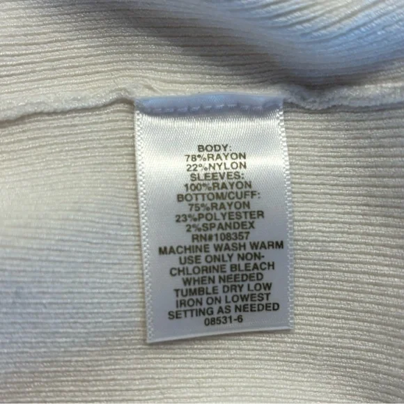 NWT Ryegrass Cream Colored Sweater Womens Size L (Size 12-14) - Picture 6 of 8